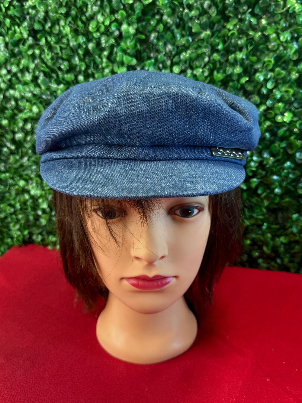 NWT Bebe Denim Breton Fisherman Cap Hat Newsboy Cabbie New Gift